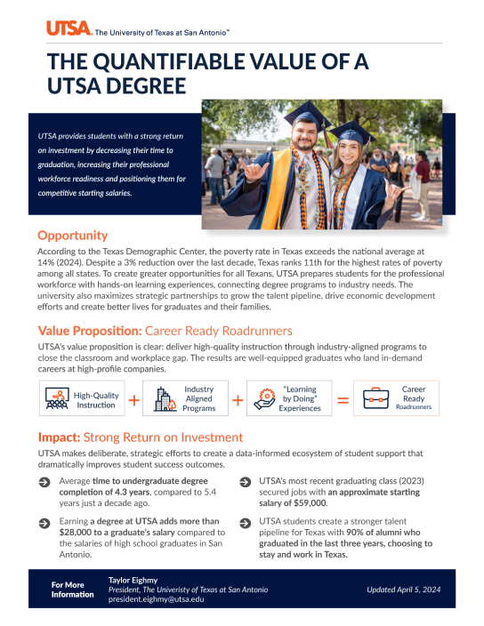 A Higher Quality of Life | UTSA