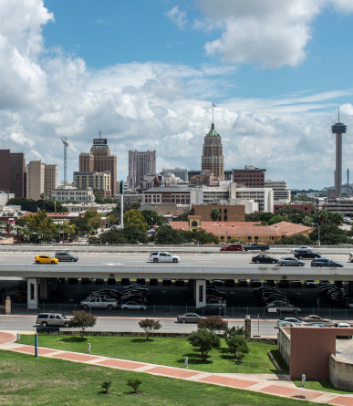 View of Downtown San Antonio from UTSA Downtown