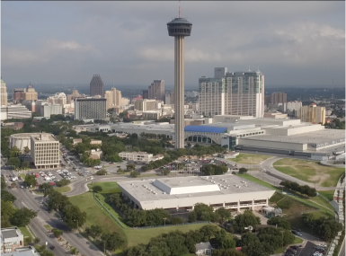 Downtown San Antonio with the Tower of Americas